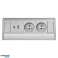 Meubelstopcontact 2x2P Z. 2xUSB type A C; 2.4A . grijs-zilver foto 3