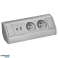Meubelstopcontact 2x2P Z. 2xUSB type A C; 2.4A . grijs-zilver foto 4