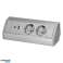 Πρίζα επίπλων 2x2P Z Schuko . 2xUSB τύπου A C; 2.4A . γκρι-ασημί εικόνα 1