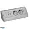 Πρίζα επίπλων 2x2P Z Schuko . 2xUSB τύπου A C; 2.4A . γκρι-ασημί εικόνα 4