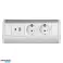 Меблева розетка 2х2П з Schuko . 2xUSB типу A C; 2,4A . білий і сріблястий зображення 3