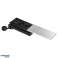 Meubelcontactdoos met schuifdeksel. 2x2P Z (Frans). USB A C. zilver foto 1