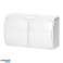 Double socket 2x2P Z Schuko AQUATIC. IP44. white image 3