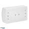 Double socket 2x2P Z Schuko AQUATIC. IP44. white image 4