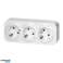 Dreifachsteckdose ToDo 2P mit Schuko IP20. 16A. 230V Wechselstrom. weiß Bild 4