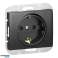 Einzelsteckdose p/t 2P Z Schuko Onyx. 16A. 250V. PT 17O. schwarz Bild 4