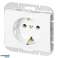 Egyszeres aljzat p/t 2P Z Schuko Onyx. 16A. 250V. PT 17O. fehér kép 1