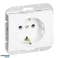 Egyszeres aljzat p/t 2P Z Schuko Onyx. 16A. 250V. PT 17O. fehér kép 4