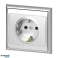 Einzelsteckdose p/t 2P Z. Schuko Luna. 16A. 250V. PT 17L. silber Bild 1