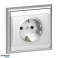 Einzelsteckdose p/t 2P Z. Schuko Luna. 16A. 250V. PT 17L. silber Bild 4