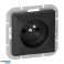 Enkel stikkontakt p/t 2P Z Pearl. 16A. 250V. PT 16P. svart bilde 4