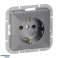 Einzelsteckdose p/t 2P Z Schuko Pearl. 16A. 250V. PT 17P. anthrazit Bild 4