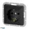 Einzelsteckdose 2P Z Schuko Pearl. 16A. 250V. PT 17P. schwarz Bild 1
