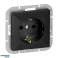 Einzelsteckdose 2P Z Schuko Pearl. 16A. 250V. PT 17P. schwarz Bild 4