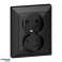 Doppel-P/T-Steckdose 2x2P Pearl. 16A. 250V. PT 5 P. schwarz Bild 4