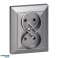 Çift priz p/t 2x2P Z Pearl. 16A. 250V. PT 6 P. antrasit fotoğraf 4