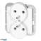 Doppelte Steckdose 2x2P Z Pearl. 16A. 250V. PT 6 PR. weiß Bild 1