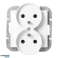Doppelte Steckdose 2x2P Z Pearl. 16A. 250V. PT 6 PR. weiß Bild 3