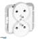 Doppelte Steckdose 2x2P Z Pearl. 16A. 250V. PT 6 PR. weiß Bild 4
