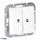 Roljaluit Schakelaar p/t Pearl. 10A. 250V. WP 10P. wit foto 4