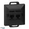 Tomada 2xRJ45 Cat5 Pearl. RJ45 5CAT/P2. preta foto 4