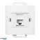 Gniazdo 1xRJ45 Cat5 Pearl. RJ45 5CAT/P1. белый изображение 3