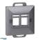 Лицевая панель   2xRJ45 Pearl. PC ARJ45/P2. антрацит изображение 1