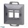 Лицевая панель   2xRJ45 Pearl. PC ARJ45/P2. антрацит изображение 4