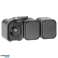 Triple socket n/t 3x2P Z. splashproof with B2 flap. IP54. NT 316 B2. grey image 1