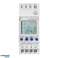 Elektronisk tidsprogrammerer. 52 programmer. 3 menuesprog. 2 moduler. DIN TH 35mm billede 3