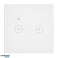 Interruptor empotrado doble Wi-Fi Tuya Smart Home, blanco fotografía 1
