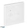 Interruptor empotrado doble Wi-Fi Tuya Smart Home, blanco fotografía 3