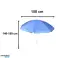 Tuin parasol verstelbaar opvouwbaar UV 150cm blauw foto 1