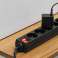 Black Rebel Power Strip 5 Sockets with Switch  Cable 5m  1 5mm image 3