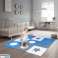 Tappetino educativo in schiuma puzzle grigio blu 60 x 60 x 1 cm 9 pezzi foto 5