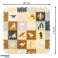Tapis éducatif en mousse puzzle parc marron 143 x 143 x 1 cm 36 pièces photo 5