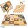 Tapis éducatif en mousse puzzle parc marron 143 x 143 x 1 cm 36 pièces photo 6