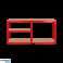 Metalllagerregal 180x90x40 rot Rebel Bild 4