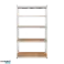 Rack de rangement en métal 205x120x45 argent Rebel photo 2