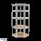 Étagère de rangement en métal d’angle 180x40x70 argent Rebel photo 1