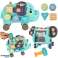Sensorisk elefant interaktiv montessori hammer sortering blokker hammer 26cm bilde 5