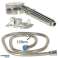 Soffione doccia con tubo turbina silver set foto 2