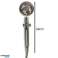 Soffione doccia con tubo turbina silver set foto 6