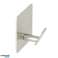 Self-adhesive bathroom wall hangers silver set of 4 pieces POWY image 4