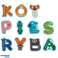 Water toy for kids bath stickers foam numbers letters image 4