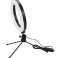 ZD67B Lampada a cerchio 16cm LED treppiede foto 3