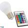 ZD7C LED lamp rgb afstandsbediening e27 3w foto 2