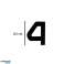 Stick-on wall clock large 80 120cm black 12 digits image 6