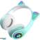 ZS7D Headphones bt 5.0 led turquoise ears image 2