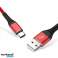 ZESÍLENÝ KABEL TYPE-C QUICK CHARGE 3.0 RYCHLÉ NABÍJENÍ USB-A - USB-C 2m fotka 1